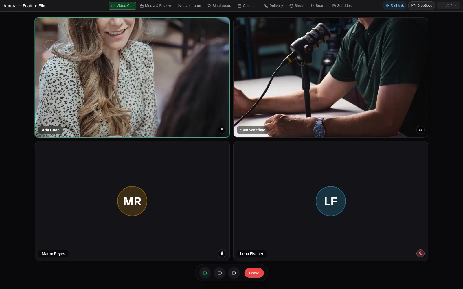Video Call — Calls that happen right where the footage lives.